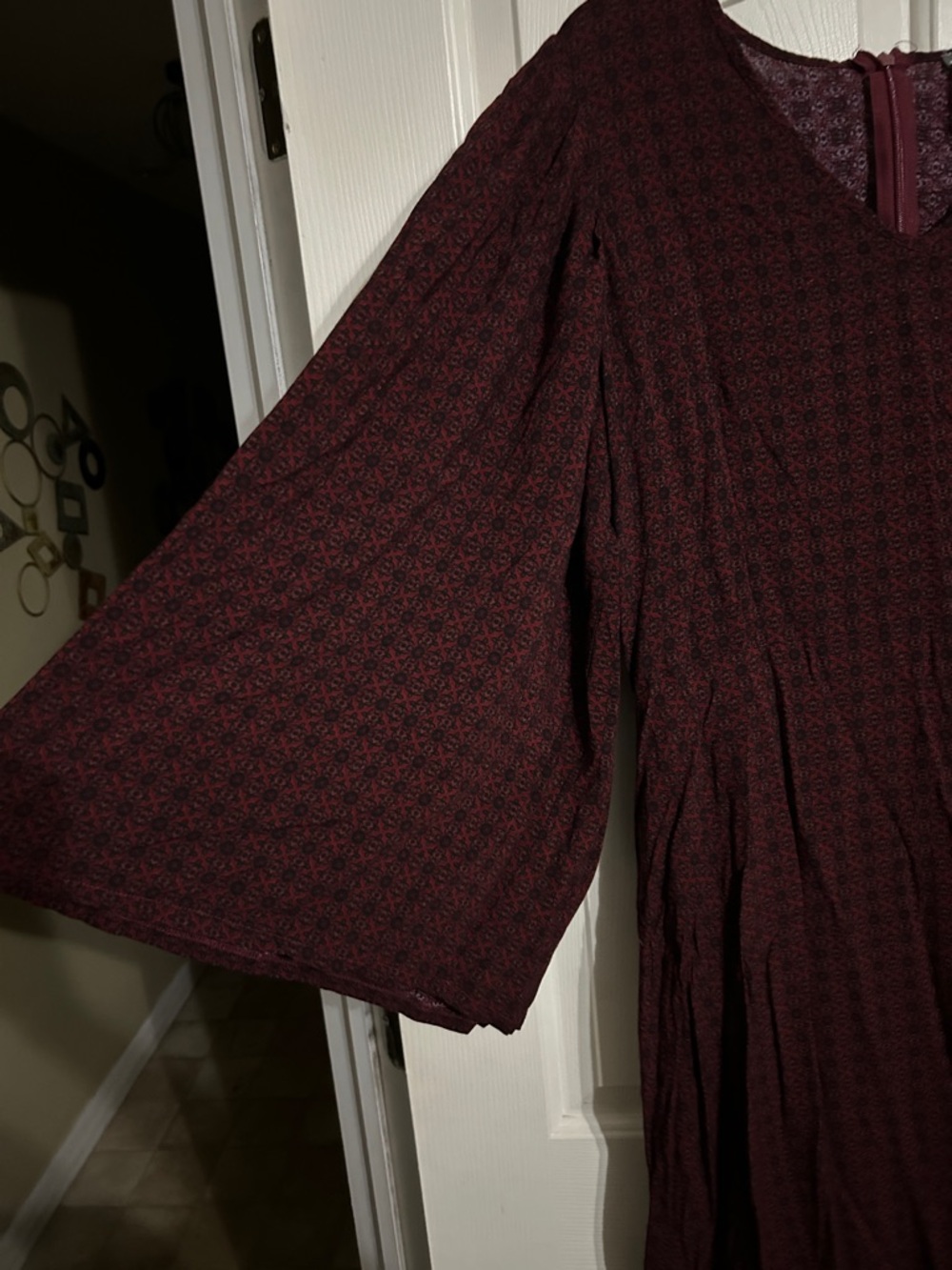 EARTHBOUND Long Burgundy Maxi Dress - Picture 2 of 2